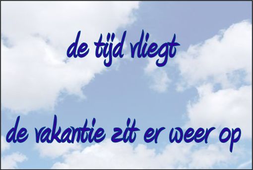 - - Wanneer Is De Zomervakantie Voorbij