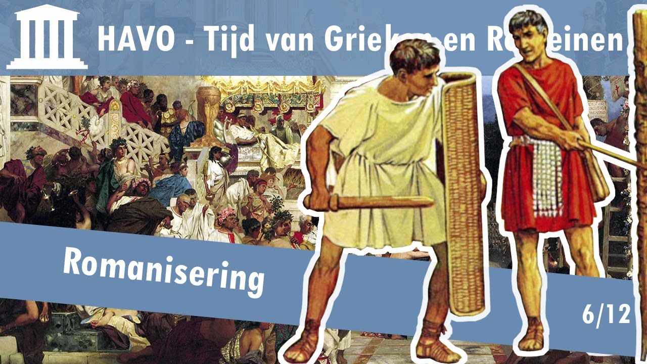 06 Grieken en Romeinen - Cultuur in het Romeinse rijk - Romanisering - Erg Om Zes Romeinen Een Haag Te Laten Vormen