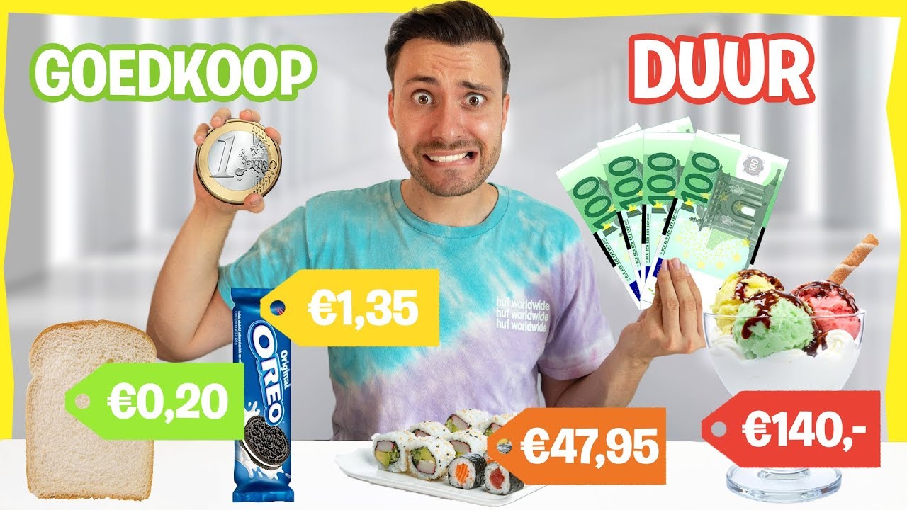 1 DAG VAN GOEDKOOP NAAR DUUR ETEN! *Challenge* - YouTube - Waarom Is Rijles Zo Duur