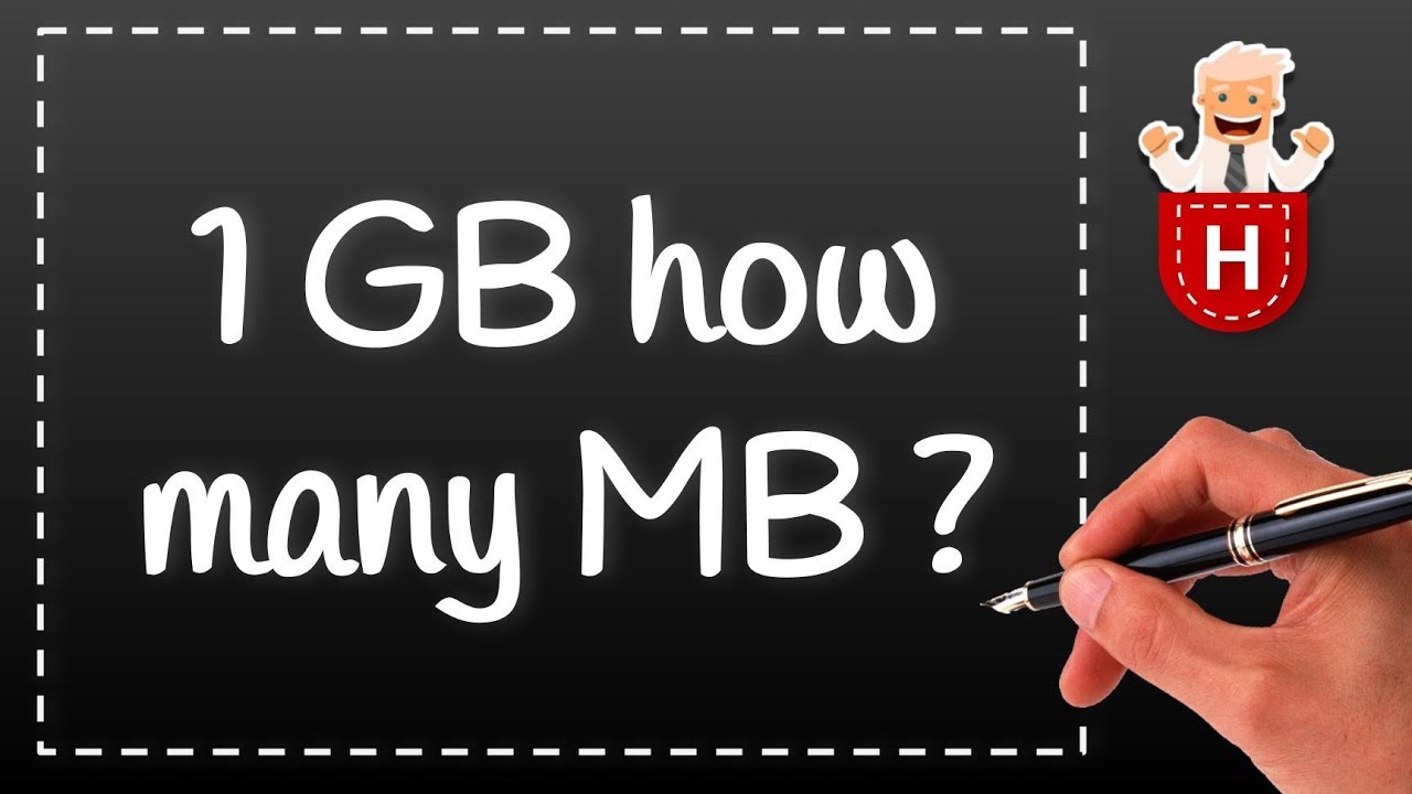 1 GB how many MB - YouTube - Hoeveel Gb Is 10000 Mb