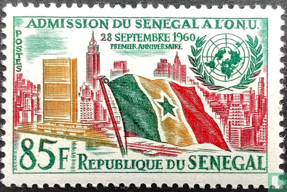 1 jaar lid van de Verenigde Naties 85 (1962) - Senegal - LastDodo - Hoeveel Landen Zijn Lid Van De Verenigde Naties