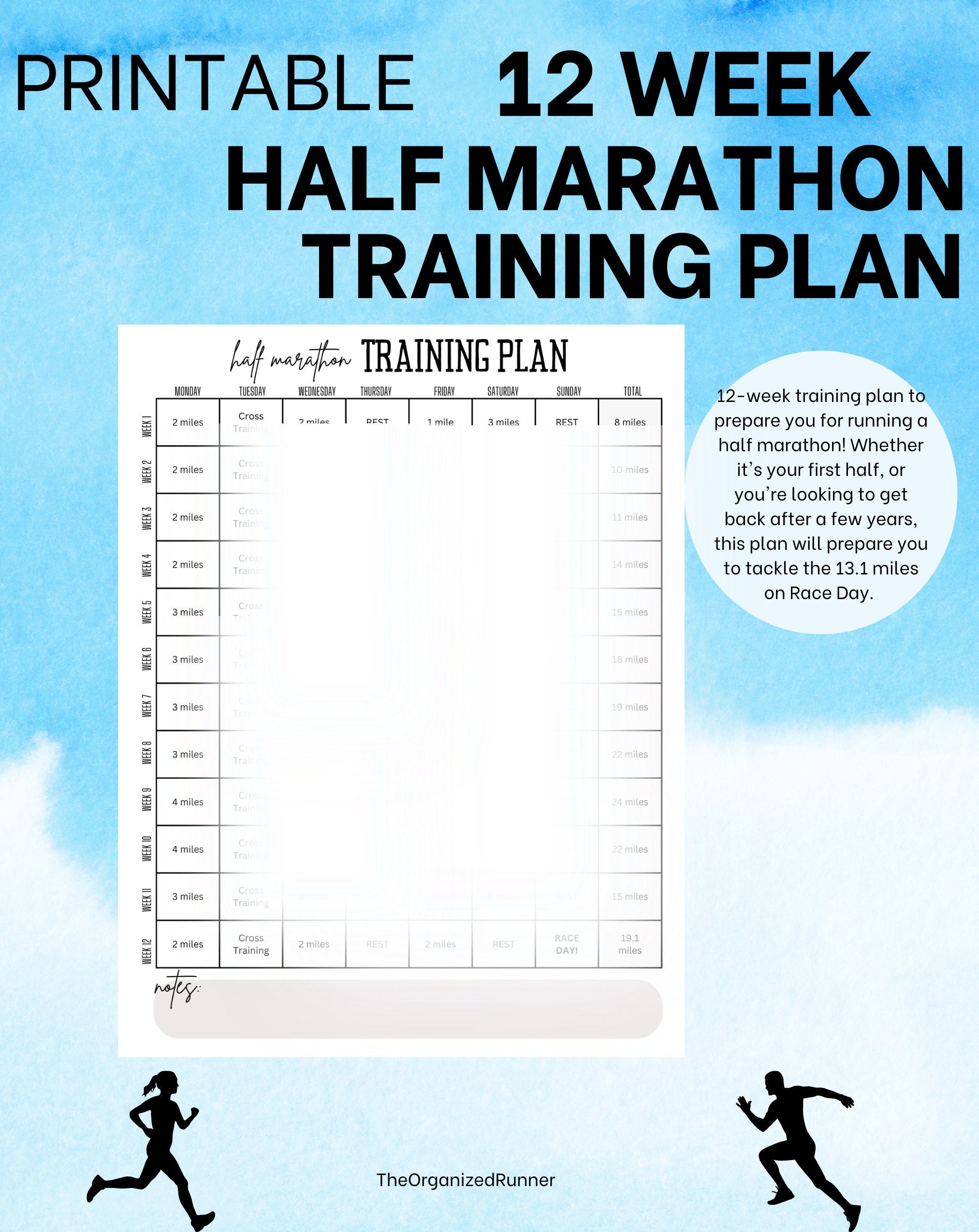 10 Week Half Marathon Training Plan | estudioespositoymiguel.com.ar - Halve Marathon Trainingsschema 6 Weken
