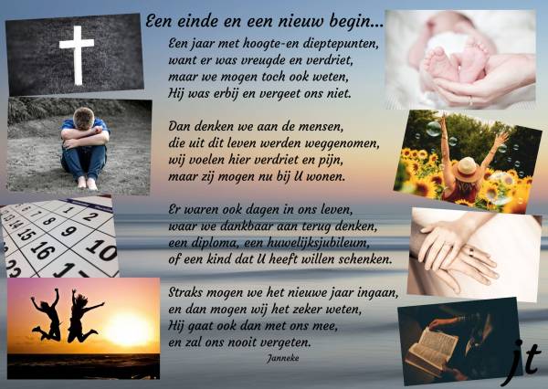 1001 Gedichten & Gedichtjes - Gedicht 'Een einde en een nieuw begin - Een Nieuw Begin Gedicht