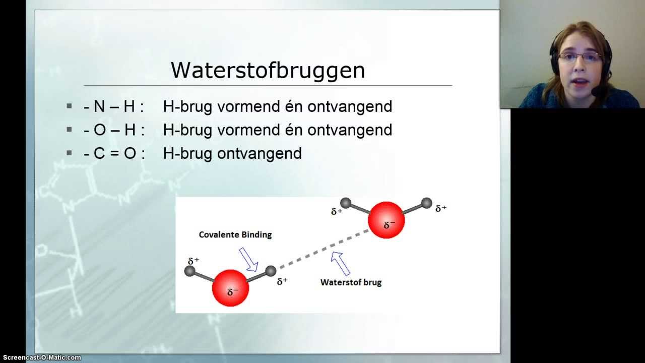 11 Bindingen tussen moleculen - scheikunde - YouTube - Verbinding Tussen Stikstof En Waterstof