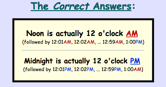 Is 12 Midday Am Or Pm