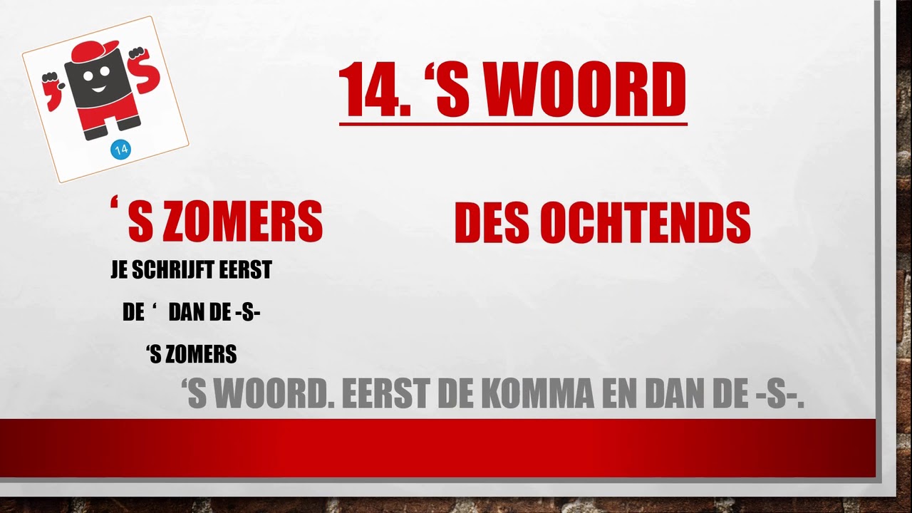 14 komma s - uitleg spelling staal - YouTube - Wanneer Plaats Je Een Komma