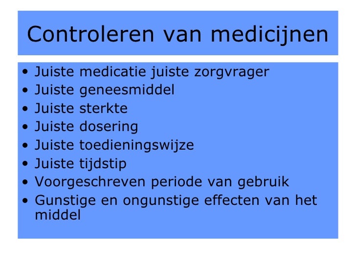 15.Medicijnen.1 - Welke Medicatie Valt Onder Opiumwet