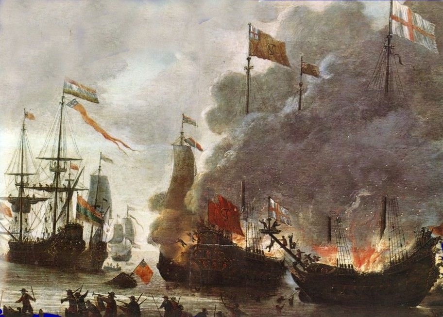 1667: Dutch Admiral Michiel de Ruyter destroys the British fleet at - Boeken Over Michiel De Ruyter