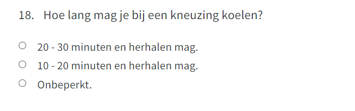 Hoe Lang Mag Je Bij Een Kneuzing Koelen