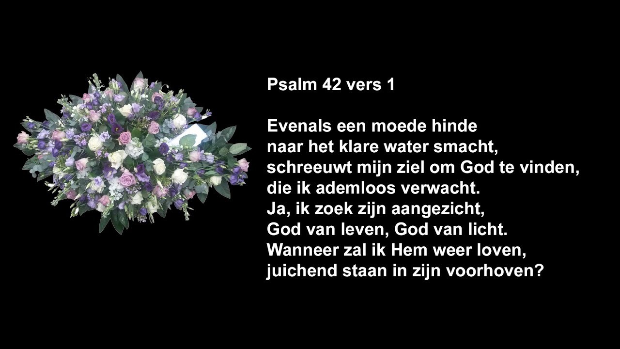 1931-2024 Psalm 42: Evenals een moede hinde naar het klare water smacht - Evenals Een Moede Hinde