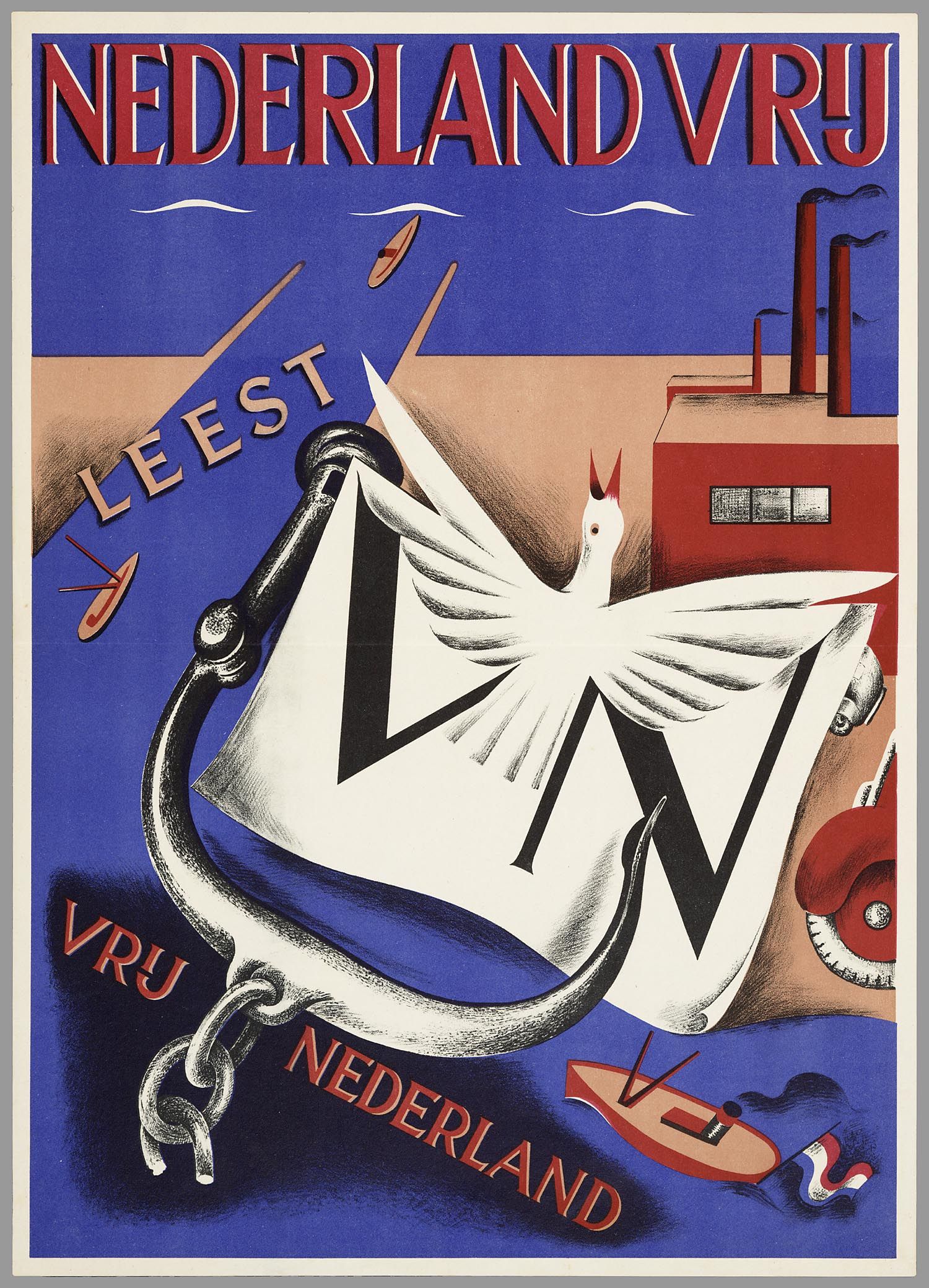 1944-1945 Vrij Nederland (Verzetskrant voor het eerst verschenen op - Het Verzet In De Tweede Wereldoorlog