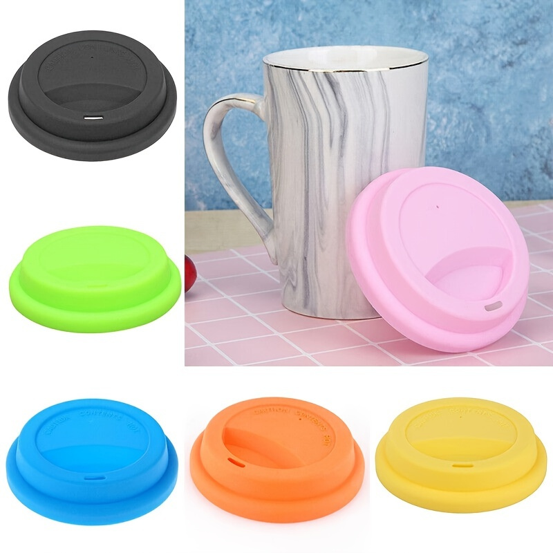 1pc Silicone Drinking Lid Spill Proof Cup Lids Reusable Coffee Mug Lids - Lid In De Orde Van Oranje Nassau