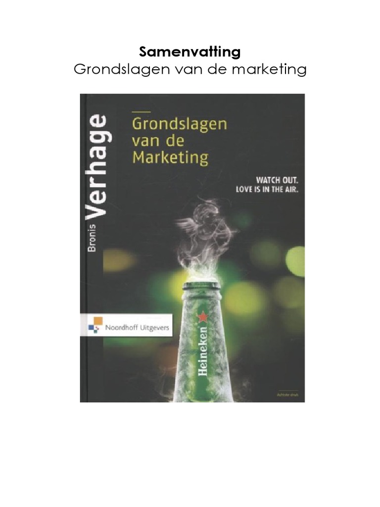 Grondslagen Van De Marketing 10e Druk