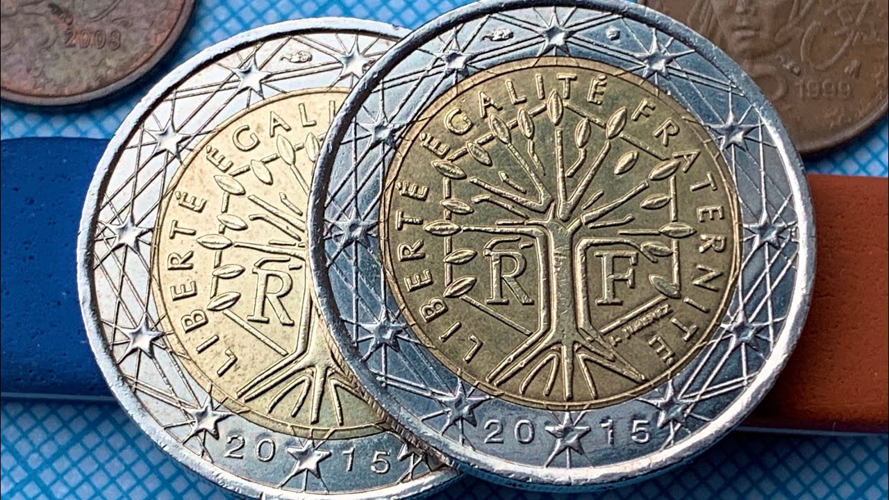 2 euro France 2015 coins - YouTube - Hoeveel Euro Is Een Rand