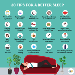 20 Tips For A Better Sleep ? – CAMHS Professionals - Sleep Het Juiste Kaartje In Het Vak.