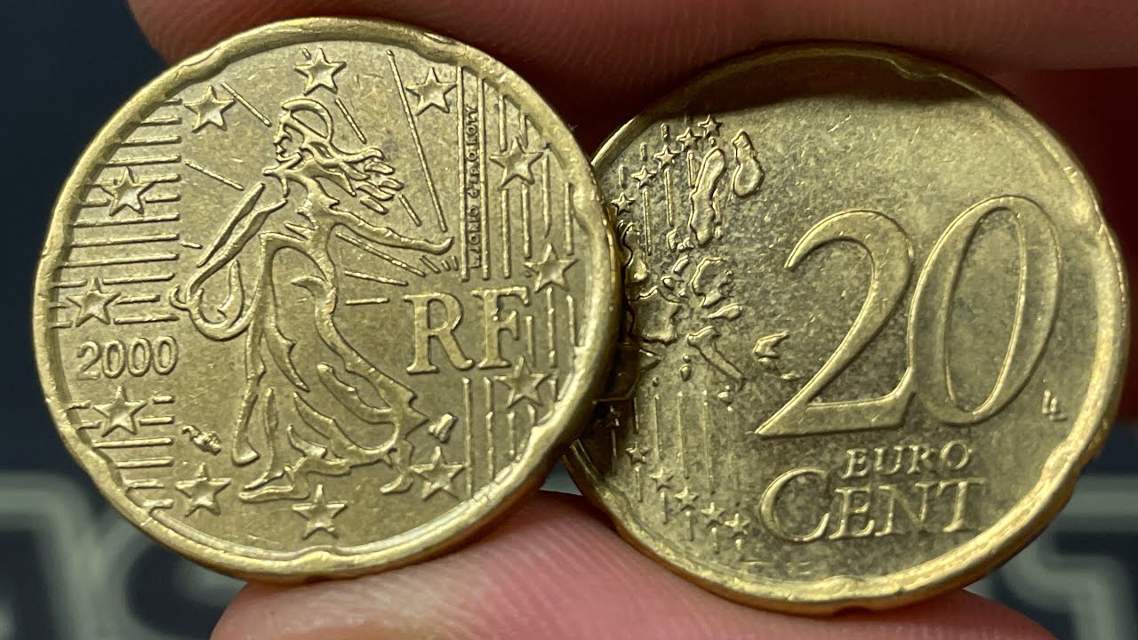2000 France 20 Euro Cent Coin • Values, Information, Mintage, History - Hoeveel Is Een Dollar Waard In Euro