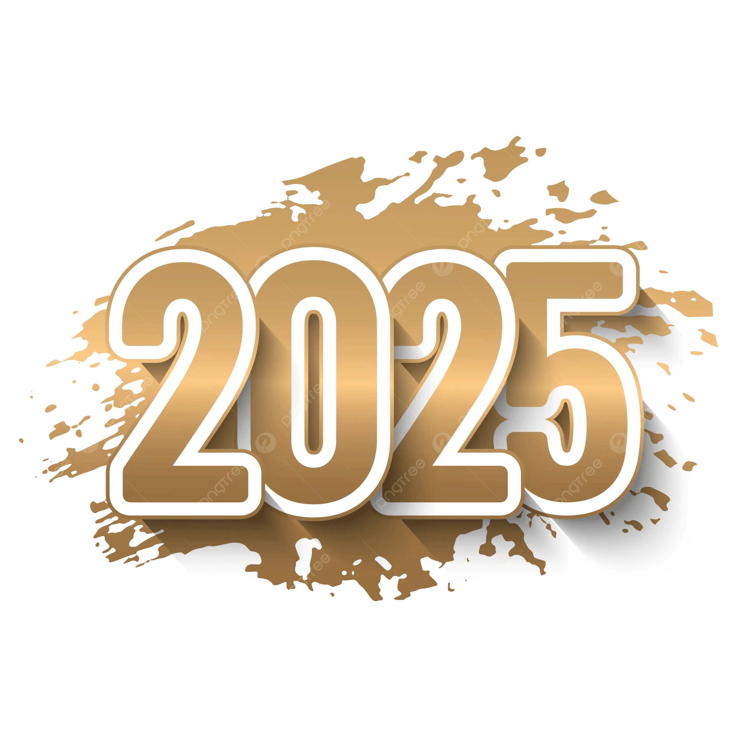 2025 Golden Vector, 2025, Golden, Gold PNG and Vector with Transparent - Hogeschool Utrecht Vakanties 2024 2025