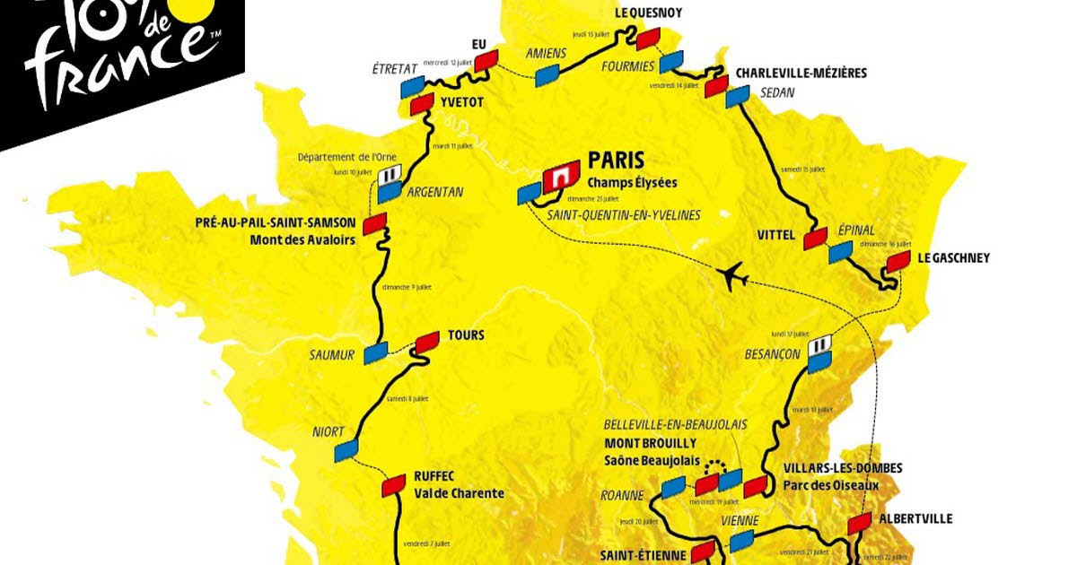 2025 Tour De France Map - Eli Noor - Waar Is De Tour De France