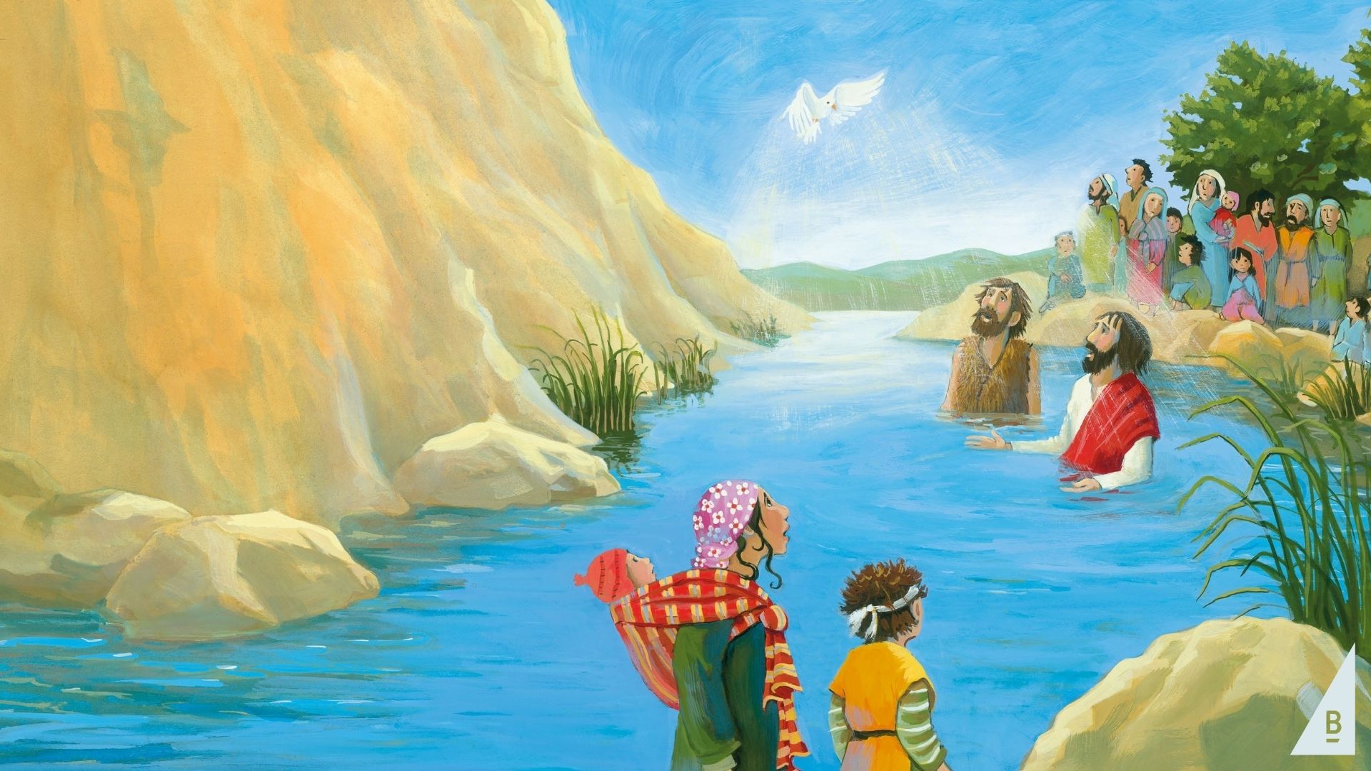 22 De doop van Jezus/ Jezus wordt gedoopt - www.debijbel.nl - Doop Van Jezus Bijbel