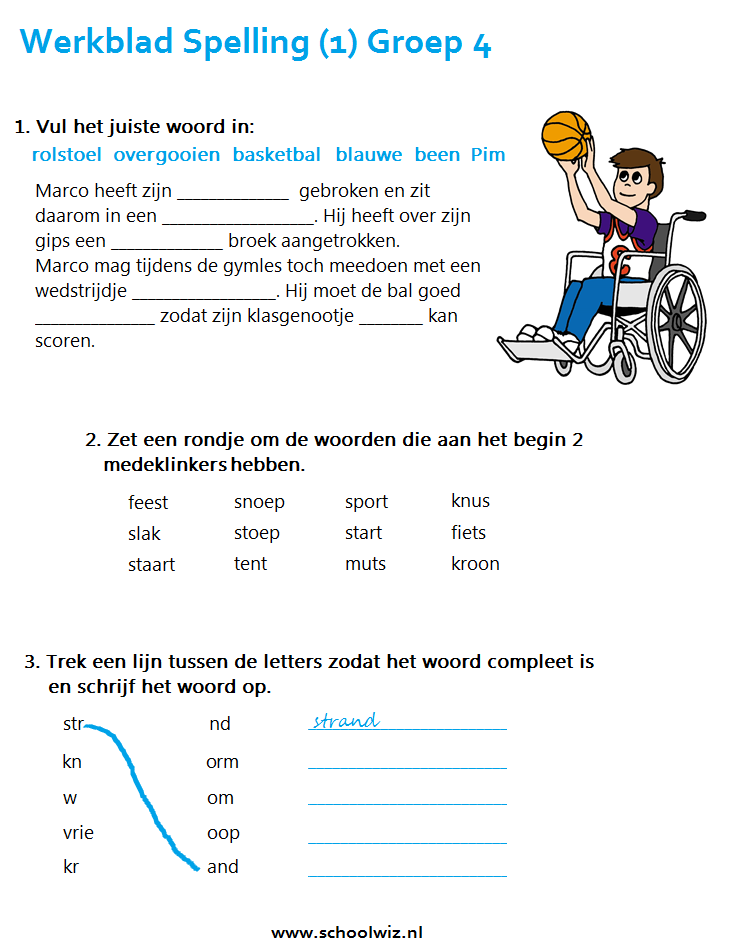 2de leerjaar spelling, Spellingsoefening, Vocabulair - Oefenen Cito Spelling Groep 5