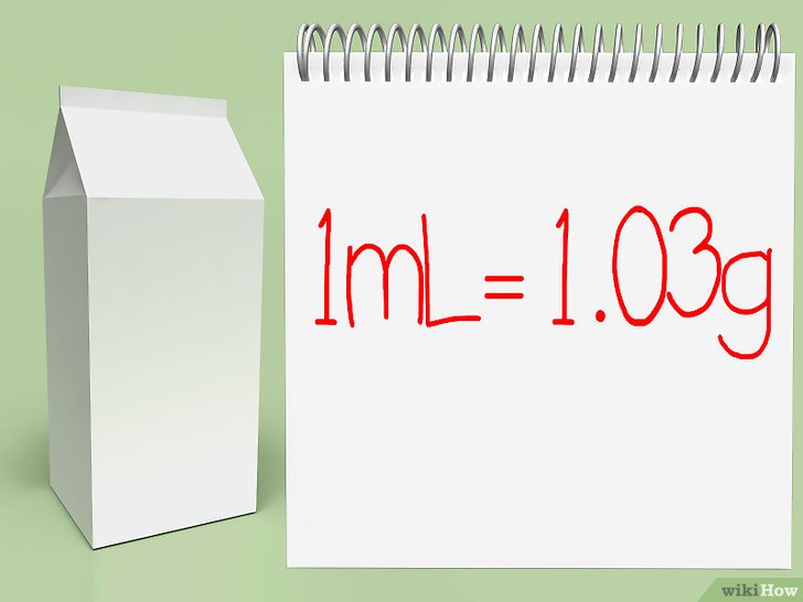3 formas de convertir mililitros en gramos - wikiHow - 400 Ml Is Hoeveel Gram