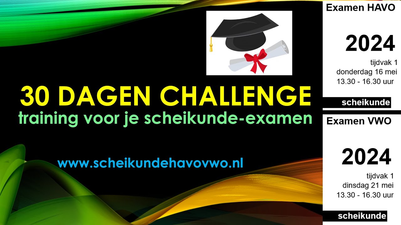 30 dagen challenge 2024 examentraining scheikunde havo en vwo helemaal - 30 Dagen Challenge Scheikunde Havo