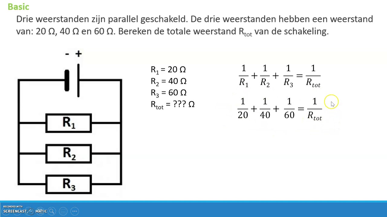3HG5 Vervangingsweerstand - YouTube - Hoe Bereken Je De Vervangingsweerstand