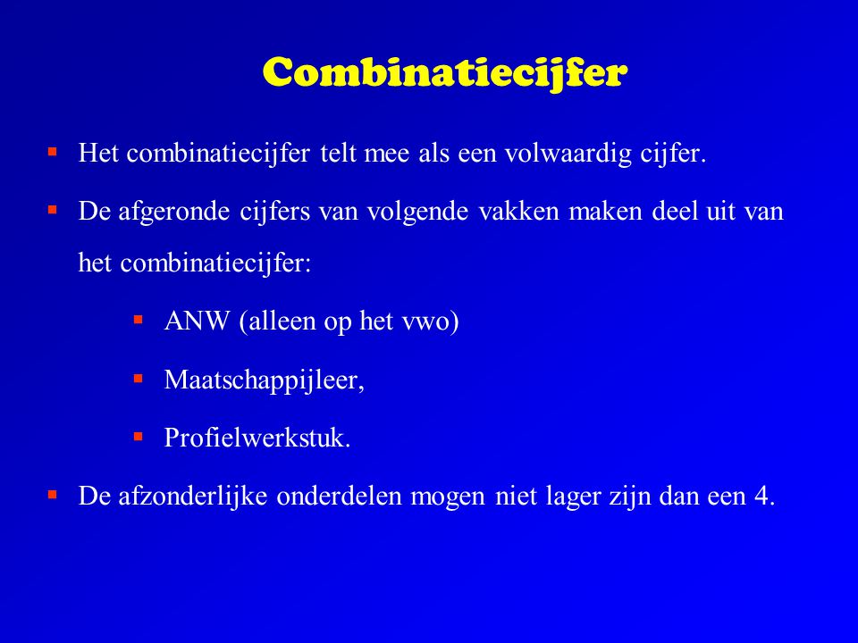 Telt Combinatiecijfer Mee Voor 5 5 Regel