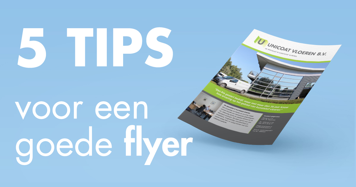 Voorbeeld Van Een Flyer