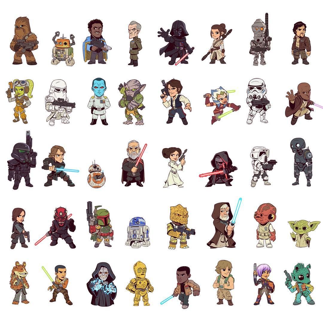 5,577 отметок «Нравится», 42 комментариев — Derek Laufman - Lijst Van Personages Uit Star Wars
