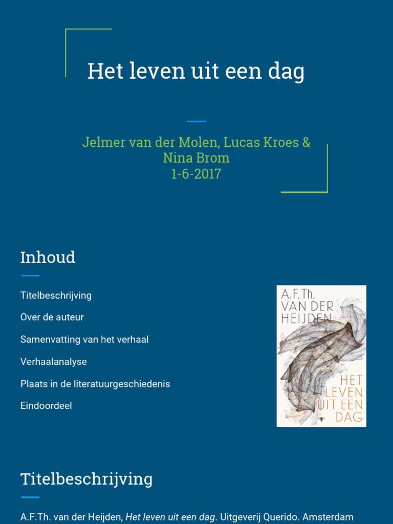 Het Leven Uit Een Dag Samenvatting