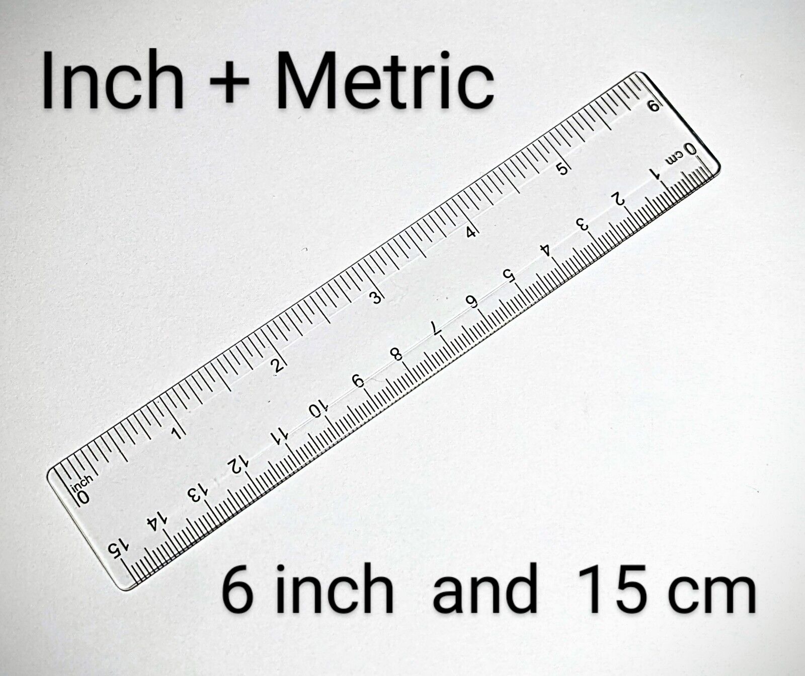 6 Inch Ruler Small Clear Plastic INCHES & CENTIMETERS measuring 6 - Hoeveel Cm Is 15 6 Inch