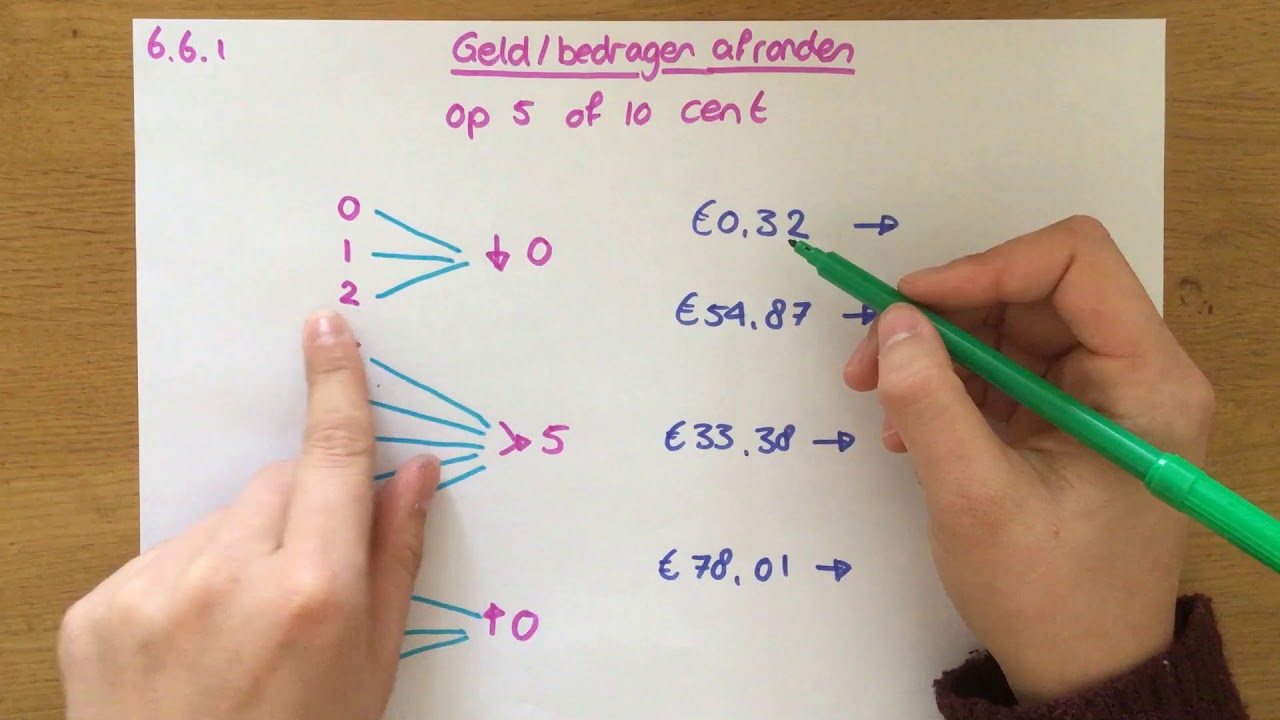 6.6.1 Geldbedragen afronden op 5 of 10 cent - YouTube - Hoe Rond Je Af Op 1 Decimaal