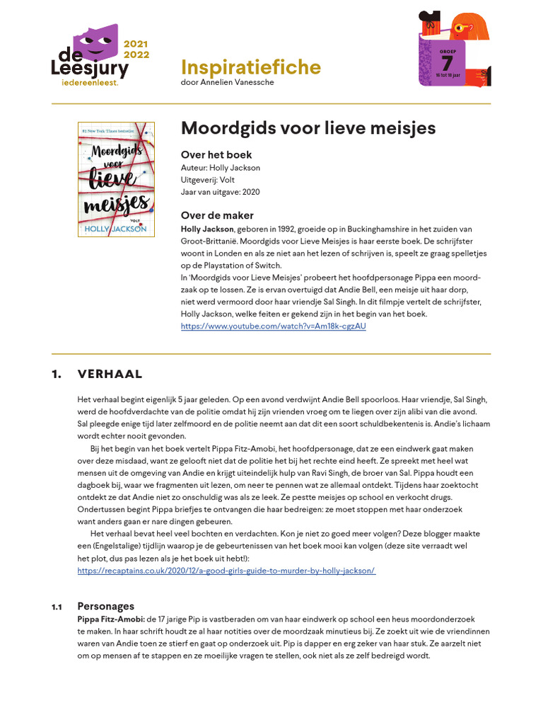 7 Moordgids Voor Lieve Meisjes | PDF - Moordgids Voor Lieve Meisjes Deel 2