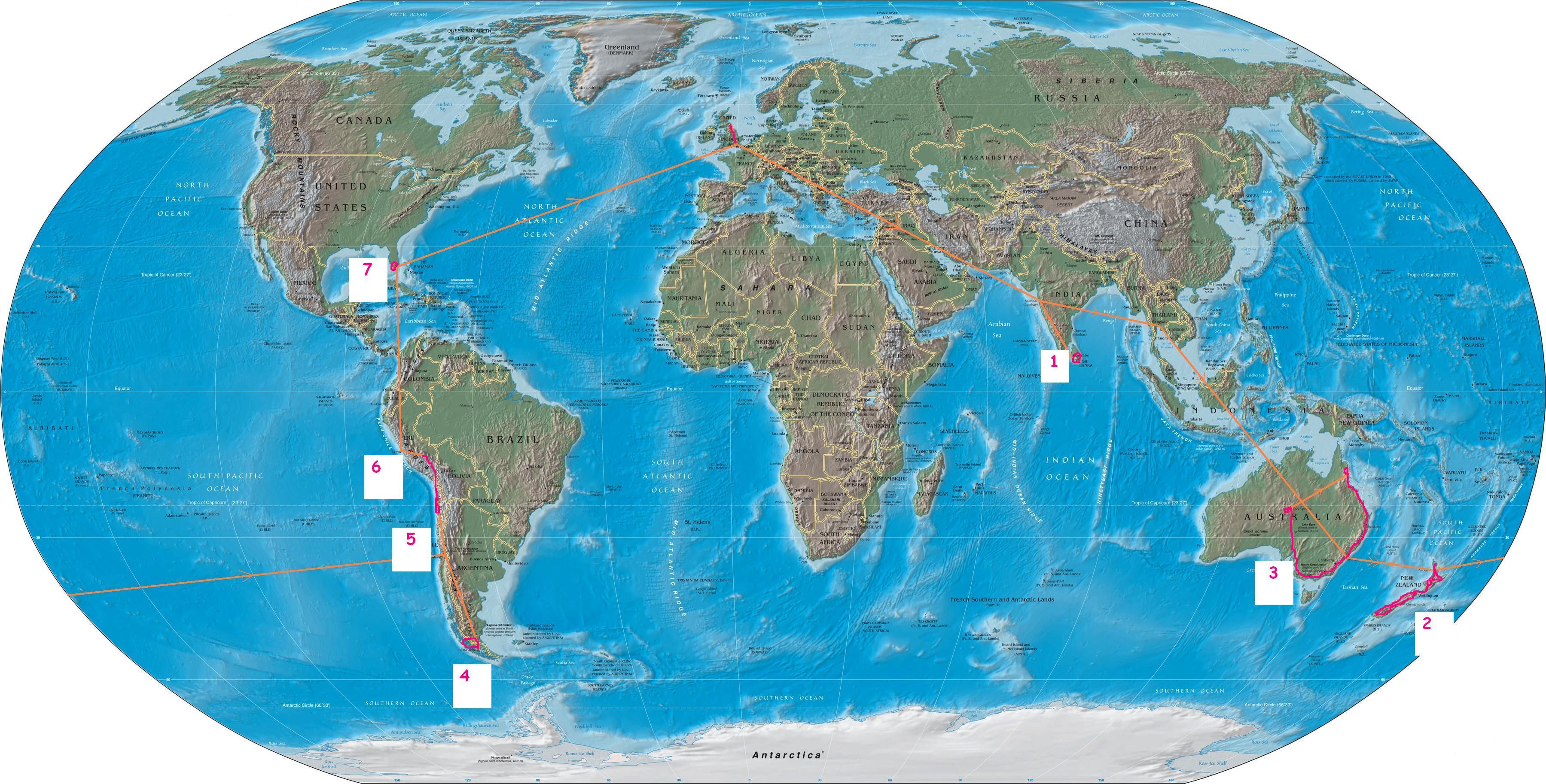 7 Relaxing Wonders of the World - Gordel Rond De Evenaar Tussen Beide Keerkringen