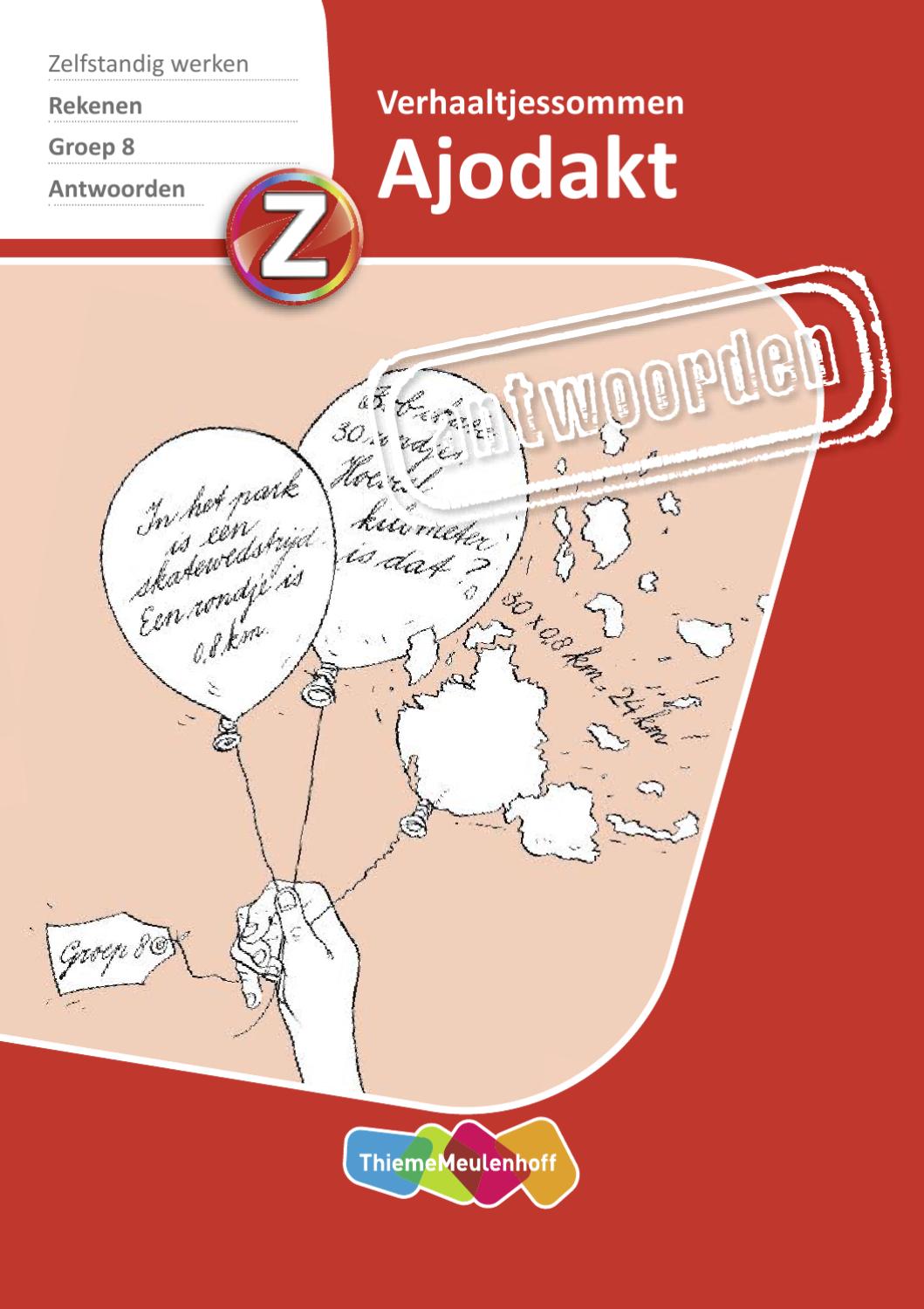 9789006635928 Ajodakt Rekenen Verhaaltjessommen Antwoorden groep 8 by - Pluspunt Rekenen Groep 8 Antwoorden