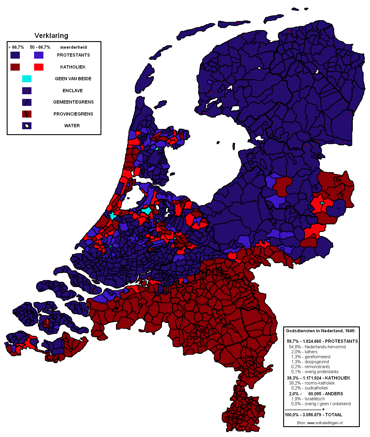 a map showing the percentage of people living in different areas - Hoeveel Mensen Wonen Er In Nederland