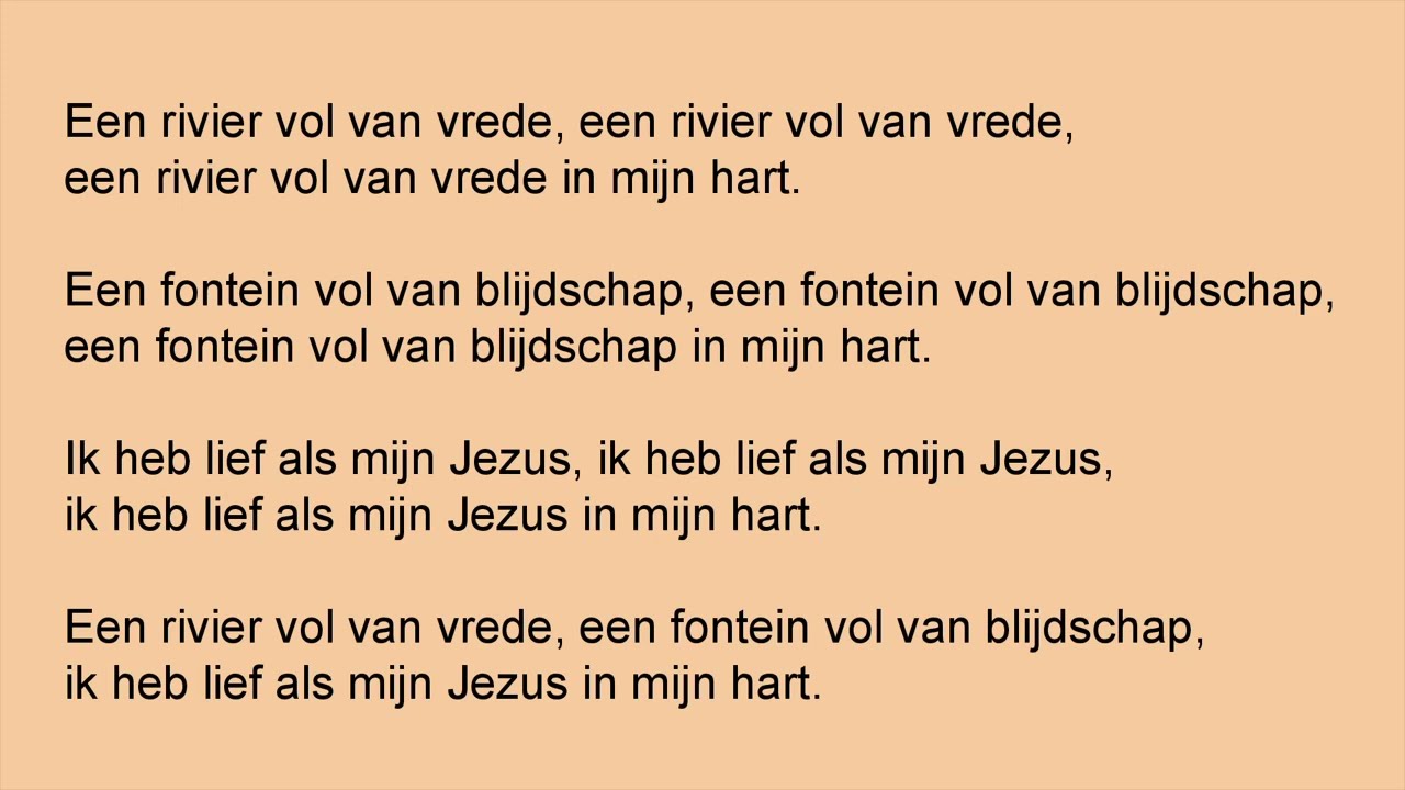 A144 Een rivier vol van vrede OPW 88 - YouTube - Een Rivier Vol Van Vrede