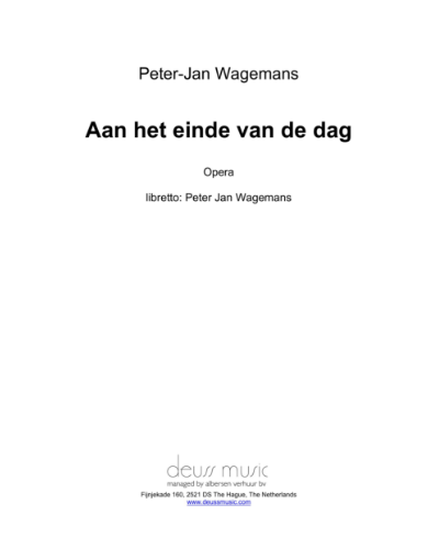 Aan het Einde van de Dag Sheet Music by Peter-Jan Wagemans | nkoda - Aan Het Einde Van De Dag Zijn We Allemaal Mensen