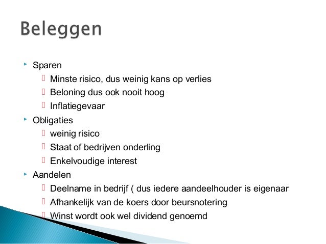 Wat Zijn Obligaties En Aandelen
