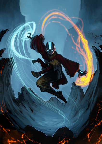 Aang - Avatar: The Last Airbender - Mobile Wallpaper by Felsus (Artist - Cast Van Avatar: De Legende Van Aang