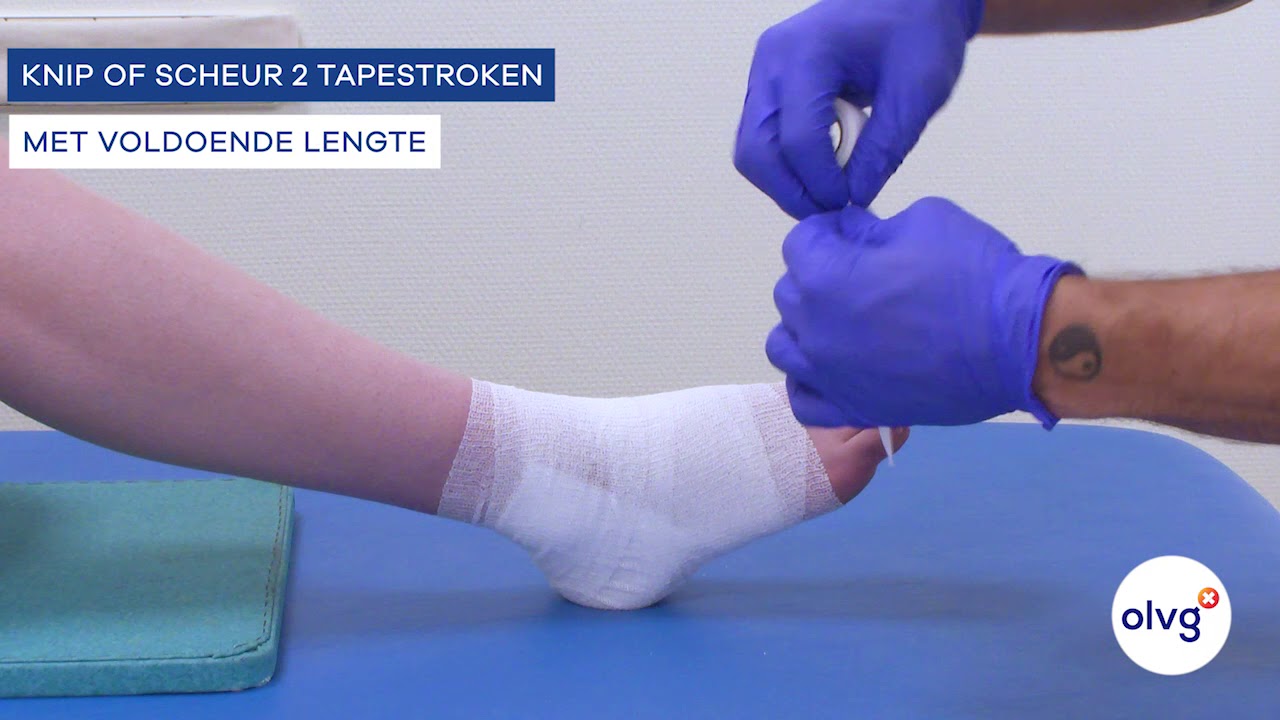 Aanleggen drukverband enkel spaakverwonding - YouTube - Wat Is Een Tegenstellend Verband
