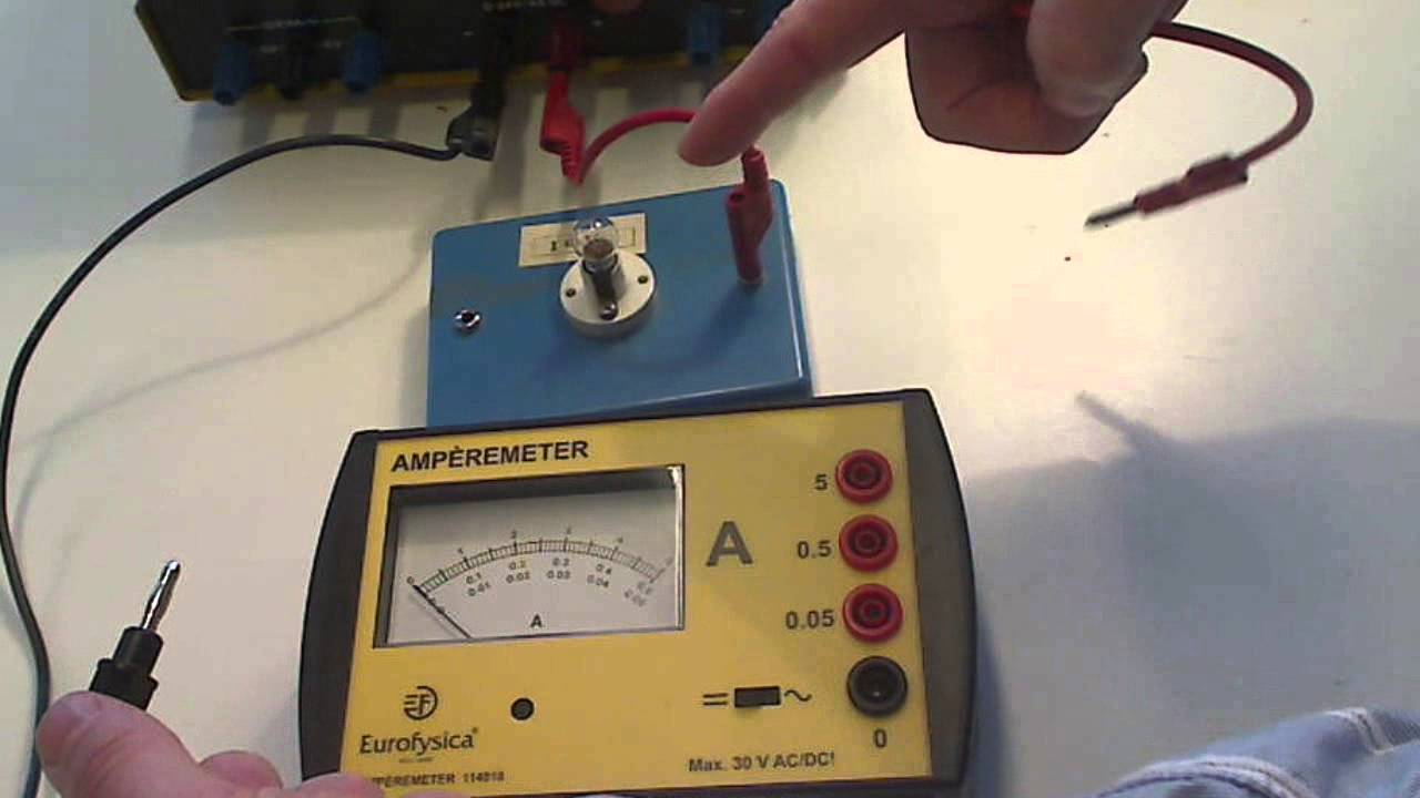 aansluiten stroomsterktemeter / (amperemeter) - YouTube - Wat Is De Eenheid Van Stroomsterkte