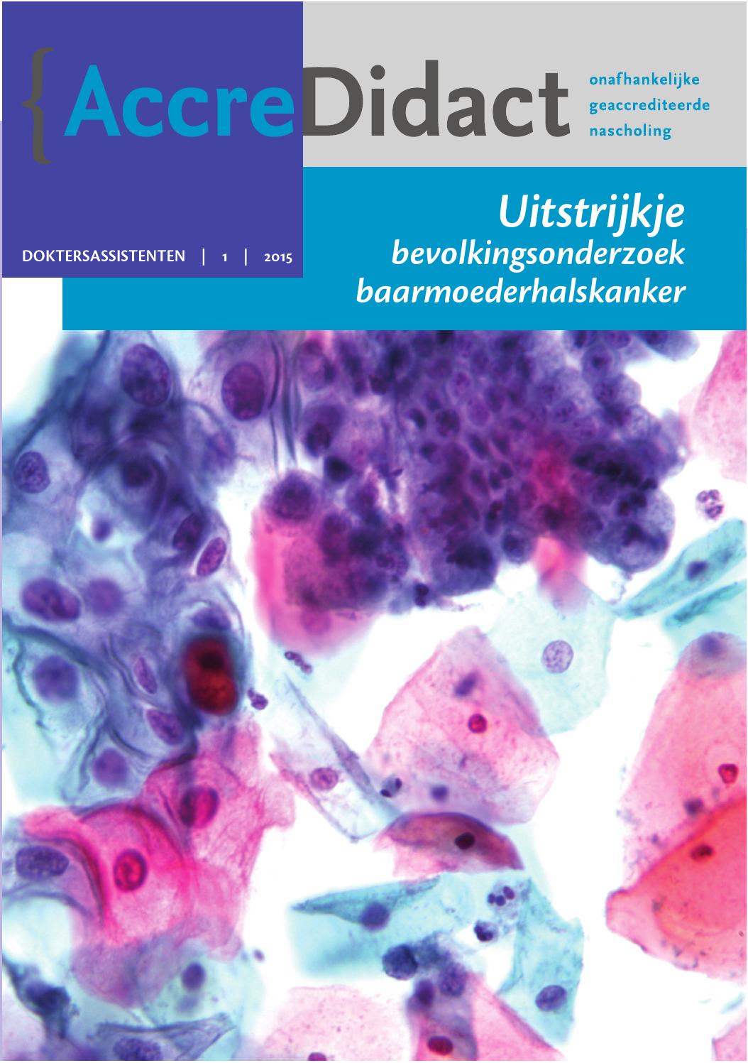 AccreDidact Doktersassistenten 2015 by Prelum - Issuu - Vanaf Welke Leeftijd Bevolkingsonderzoek Baarmoederhalskanker