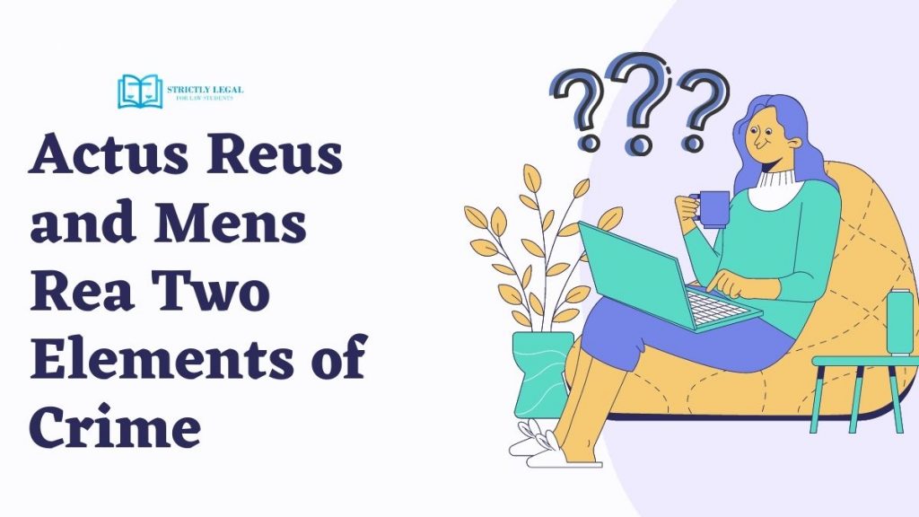 Actus Reus and Mens Rea: Two Elements of Crime - StrictlyLegal - Actus Reus And Mens Rea