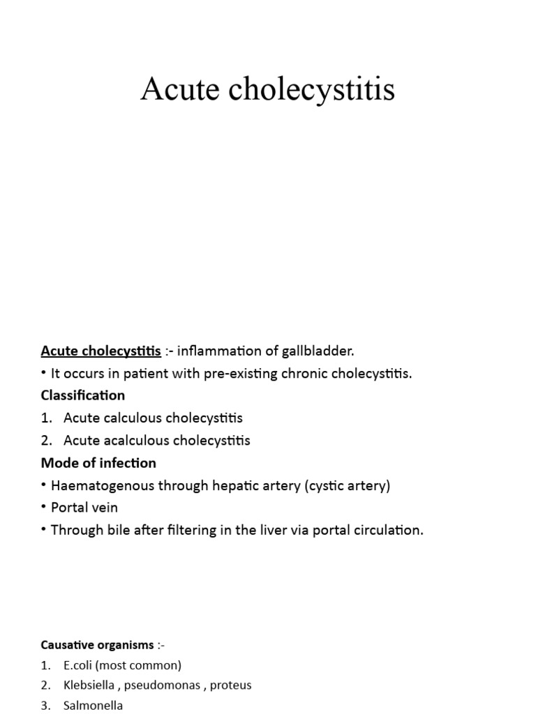 Cholecystolithiasis Zonder Tekenen Van Cholecystitis