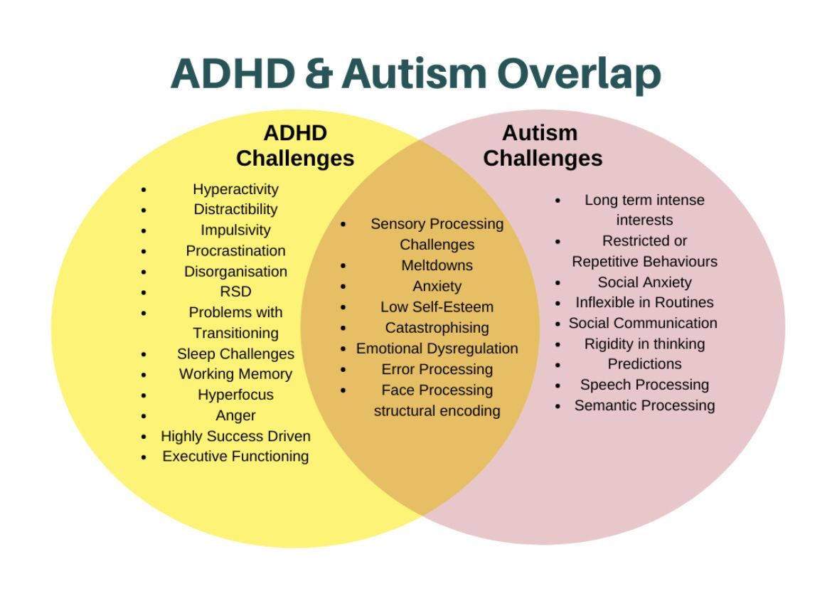 Adhd vs autism – Artofit - Autisme En Adhd Bij Volwassenen