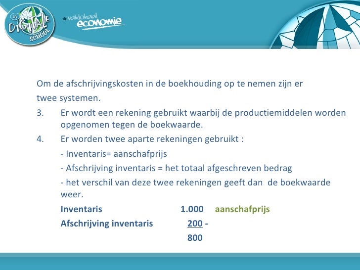 Administratie van afschrijvingen - Hoe Bereken Je De Afschrijvingskosten