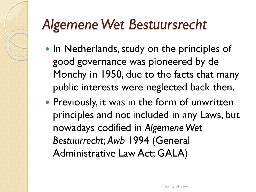 Administrative Authority, Action and Decision - ppt download - Algemene Wet Op Het Binnentreden