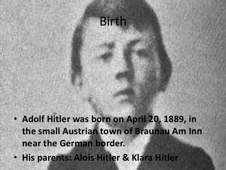 Adolf hitler - Wanneer Was Adolf Hitler Geboren